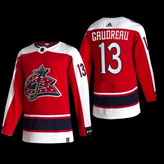 Johnny Gaudreau #13 Columbus Blue Jackets Reverse Retro Red Authentic Jersey