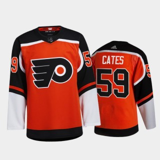 Philadelphia Flyers Jackson Cates #59 2021 Reverse Retro Orange Special Edition Jersey