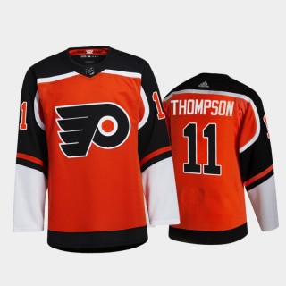 Philadelphia Flyers Nate Thompson #11 2021 Reverse Retro Orange Special Edition Jersey