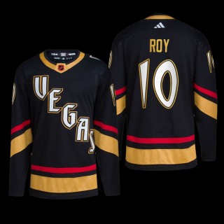 Vegas Golden Knights 2022 Reverse Retro 2.0 Jersey Nicolas Roy Black #10 Primegreen Authentic Uniform