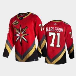 Vegas Golden Knights William Karlsson #71 2022 All-Star Red Reverse Retro Jersey