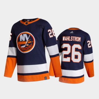 New York Islanders Oliver Wahlstrom #26 2021 Reverse Retro Navy Special Edition Jersey
