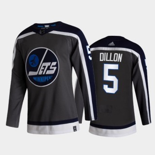Winnipeg Jets Brenden Dillon #5 2021 Reverse Retro Gray Special Edition Jersey