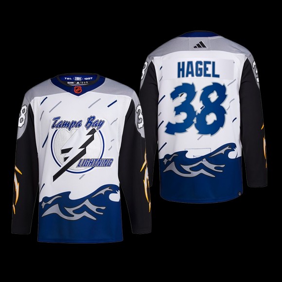 Brandon Hagel Tampa Bay Lightning Authentic Primegreen Jersey 2022 White #38 Reverse Retro 2.0 Uniform
