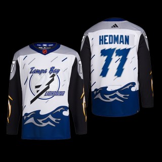 Victor Hedman Tampa Bay Lightning Authentic Primegreen Jersey 2022 White #77 Reverse Retro 2.0 Uniform
