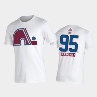 Avalanche Andre Burakovsky #95 2021 Reverse Retro Special Edition Name & Number White T-Shirt