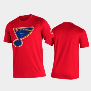 Men's St. Louis Blues 2021 Reverse Retro Creator Red T-Shirt