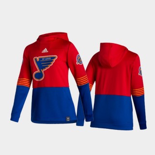 Women St. Louis Blues 2021 Reverse Retro Pullover Red Hoodie