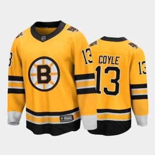 Men's Boston Bruins Charlie Coyle #13 Reverse Retro Gold Special Edition Jersey