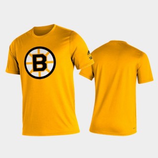 Men's Boston Bruins 2021 Reverse Retro Creator Gold T-Shirt