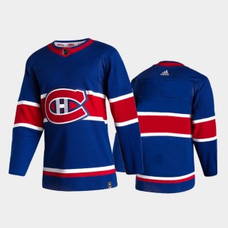 Men Montreal Canadiens Reverse Retro 2020-21 Blue Special Edition Authentic Jersey