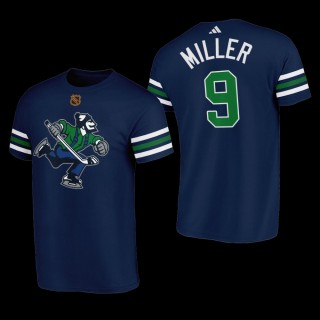 J.T. Miller #9 Vancouver Canucks Reverse Retro Johnny Canuck Navy Men T-Shirt