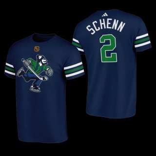 Luke Schenn #2 Vancouver Canucks Reverse Retro Johnny Canuck Navy Men T-Shirt