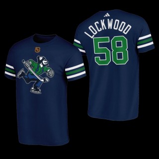 Will Lockwood #58 Vancouver Canucks Reverse Retro Johnny Canuck Navy Men T-Shirt