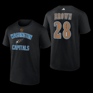 Connor Brown #28 Washington Capitals Reverse Retro 2.0 Wheelhouse Black Men T-Shirt