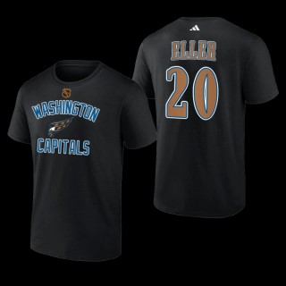Lars Eller #20 Washington Capitals Reverse Retro 2.0 Wheelhouse Black Men T-Shirt