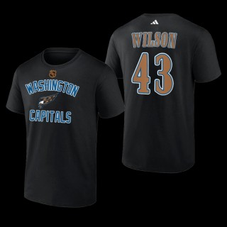 Tom Wilson #43 Washington Capitals Reverse Retro 2.0 Wheelhouse Black Men T-Shirt