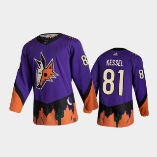 Men's Arizona Coyotes Phil Kessel #81 Reverse Retro 2020-21 Purple Authentic Jersey