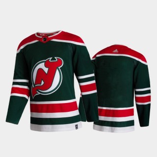 Men New Jersey Devils Reverse Retro 2020-21 Green Special Edition Authentic Jersey