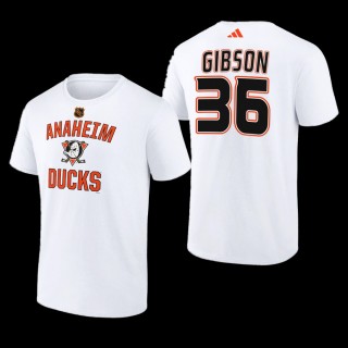 John Gibson #36 Anaheim Ducks Reverse Retro 2.0 Wheelhouse White Men T-Shirt