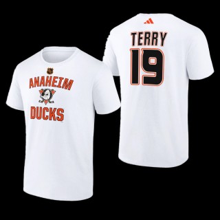 Troy Terry #19 Anaheim Ducks Reverse Retro 2.0 Wheelhouse White Men T-Shirt
