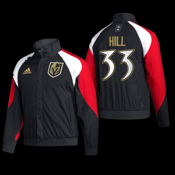 Adin Hill Vegas Golden Knights Full-Snap Vintage Black Jacket Reverse Retro 2.0