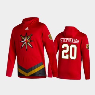 Men's Vegas Golden Knights Chandler Stephenson #20 Authentic Pullover Special Edition 2021 Reverse Retro Red Hoodie