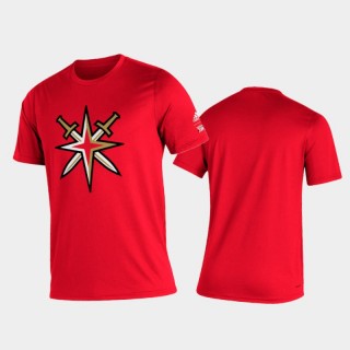 Men's Vegas Golden Knights 2021 Reverse Retro Creator Red T-Shirt