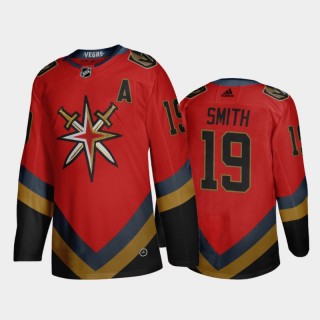 Vegas Golden Knights Reilly Smith #19 2021 Reverse Retro Red Fourth Authentic Jersey