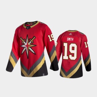 Men's Vegas Golden Knights Reilly Smith #19 Reverse Retro 2020-21 Red Special Edition Authentic Pro Jersey