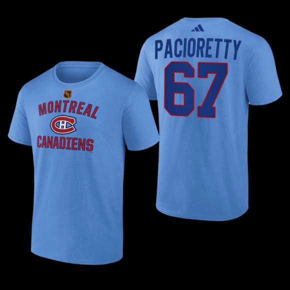Carolina Hurricanes Max Pacioretty Reverse Retro 2.0 Blue #67 Wheelhouse T-Shirt