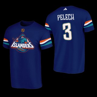 Adam Pelech #3 New York Islanders Reverse Retro 2.0 Special Edition Navy Men T-Shirt