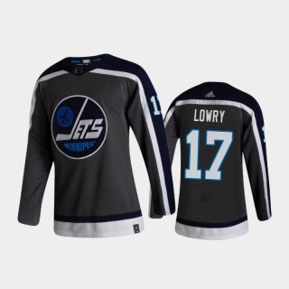 Winnipeg Jets Adam Lowry #17 Reverse Retro 2020-21 Gray Authentic Jersey