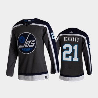 Winnipeg Jets Dominic Toninato #21 Reverse Retro 2020-21 Gray Authentic Jersey
