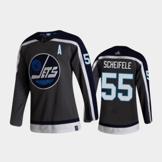 Winnipeg Jets Mark Scheifele #55 Reverse Retro 2020-21 Gray Authentic Jersey