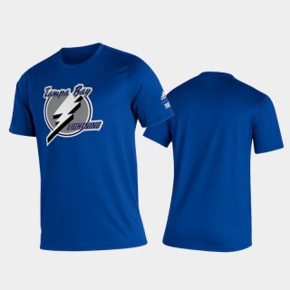 Men's Tampa Bay Lightning 2021 Reverse Retro Creator Blue T-Shirt