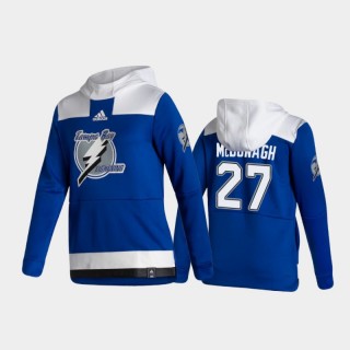 Men's Tampa Bay Lightning Ryan McDonagh #27 Authentic Pullover Special Edition 2021 Reverse Retro Blue Hoodie
