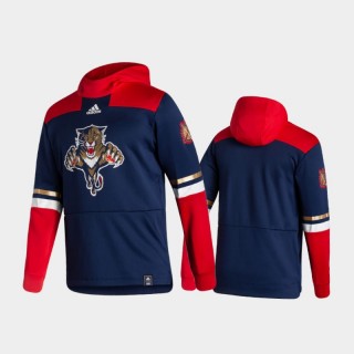 Men's Florida Panthers 2021 Reverse Retro Authentic Pullover Special Edition Navy Hoodie