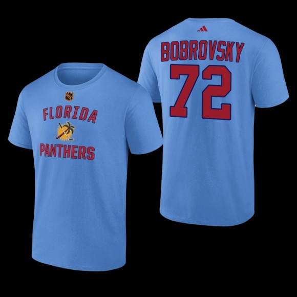 Florida Panthers Sergei Bobrovsky Reverse Retro 2.0 Red #72 Wheelhouse T-Shirt