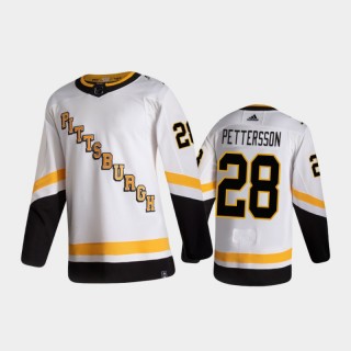 Men's Pittsburgh Penguins Marcus Pettersson #28 Reverse Retro 2020-21 White Special Edition Authentic Pro Jersey