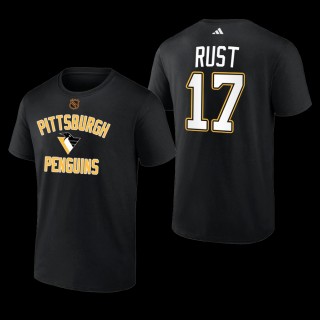 Pittsburgh Penguins Bryan Rust Reverse Retro 2.0 Black #17 Wheelhouse T-Shirt
