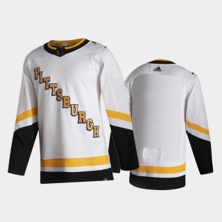 Men Pittsburgh Penguins Reverse Retro 2020-21 White Special Edition Authentic Jersey