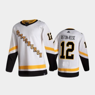 Men's Pittsburgh Penguins Zach Aston-Reese #12 Reverse Retro 2020-21 White Special Edition Authentic Pro Jersey