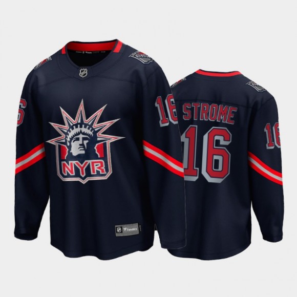 Men's New York Rangers Ryan Strome #16 Reverse Retro Navy Special Edition Jersey