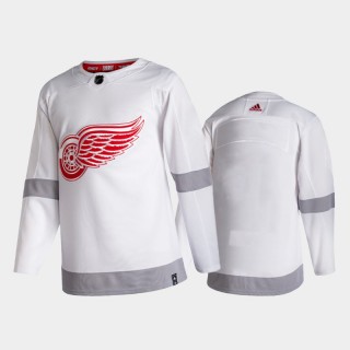 Men Detroit Red Wings Reverse Retro 2020-21 White Special Edition Authentic Jersey