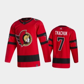 Ottawa Senators Brady Tkachuk #7 Reverse Retro 2020-21 Red Authentic Jersey