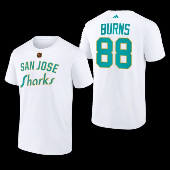 Brent Burns #88 San Jose Sharks Reverse Retro 2.0 Wheelhouse White Men T-Shirt
