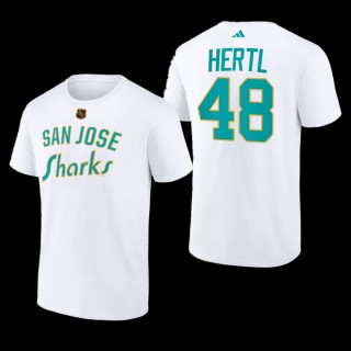 Tomas Hertl #48 San Jose Sharks Reverse Retro 2.0 Wheelhouse White Men T-Shirt