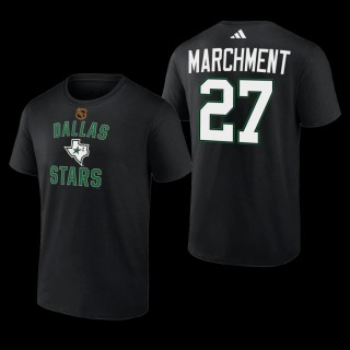 Mason Marchment #27 Dallas Stars Reverse Retro 2.0 Wheelhouse Black Men T-Shirt