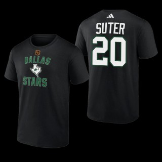 Ryan Suter #20 Dallas Stars Reverse Retro 2.0 Wheelhouse Black Men T-Shirt